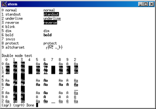 terminfo action checker