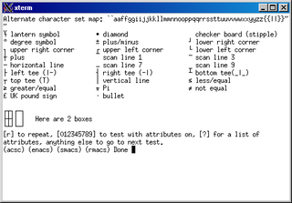 terminfo action checker