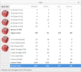 sort of poker with dice and less money