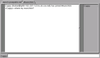 IRC client for GNUstep