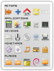 Tangerine Icon theme