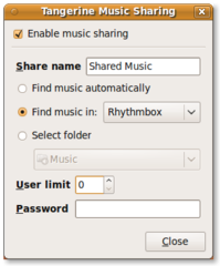music server using DAAP