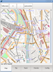 GTK+ mapping and GPS application