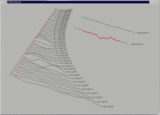 Sound synthesis software with physical models