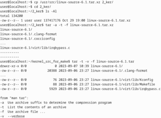 GNU version of the tar archiving utility