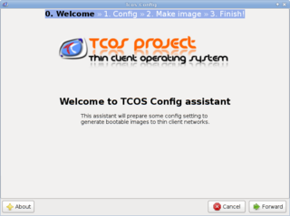 Welcome screen