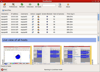 Live view of all computers (VNC)