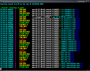 TCP stream sniffer and connection tracker