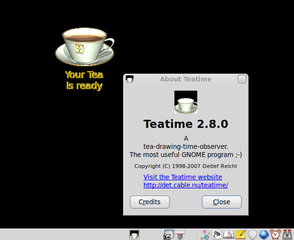 Gnome Panel applet to reminds you when your tea is ready