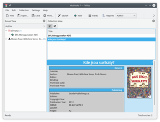 Collection manager for books, videos, music, etc