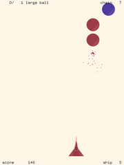 hard-core shoot 'em up game in blue-or-red world