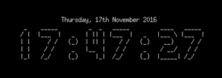 termsaver clock (v.0.1.1)