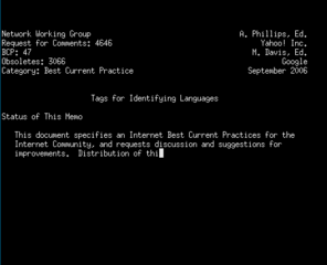 termsaver rfc (v.0.1.1) writing RFC 4646 to screen
