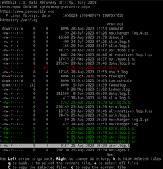 Partition scanner and disk recovery tool, and PhotoRec file recovery tool