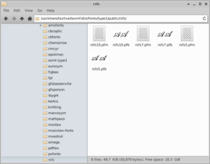 TeX Live: Recommended fonts