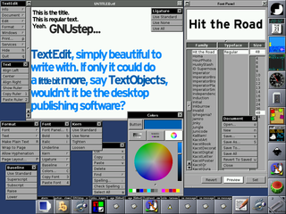 Text editor for GNUstep