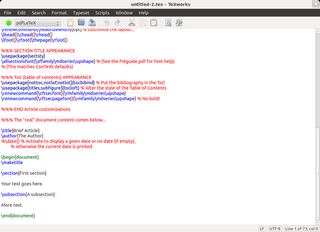 Environment for authoring TeX (LaTeX, ConTeXt, etc) documents
