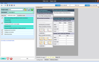 Screenshot shows THELI 3.0.2 application