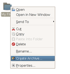 Archive plugin for Thunar file manager