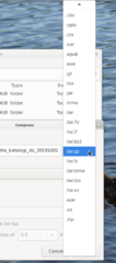 Archive plugin for Thunar file manager