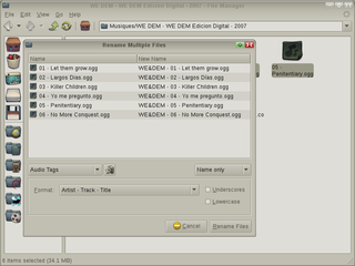 Media tags plugin for Thunar file manager