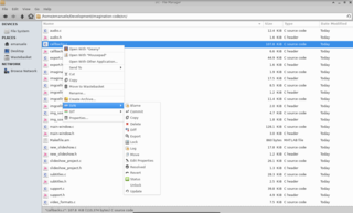 VCS plugin for Thunar file manager