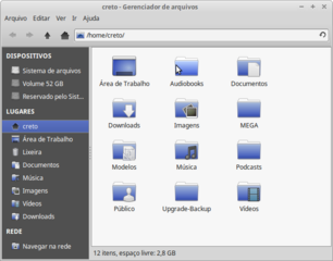 Thunar in Linux Mint 17.3