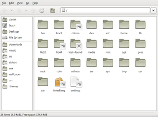 Thunar with toolbar style location selec