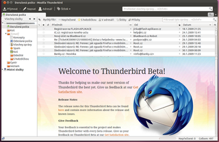 mail/news client with RSS, chat and integrated spam filter support