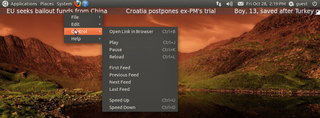 GTK-based highly graphically-customizable Feed Ticker