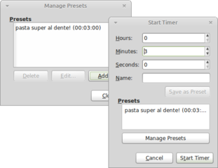 timer applet - a countdown timer applet for the GNOME panel