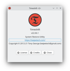 System restore utility