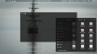 System tray + clock + executors + battery monitor