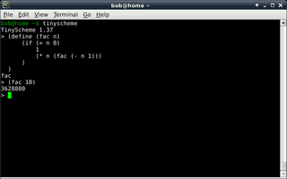 Very small scheme implementation