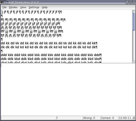 A program to learn touch typing