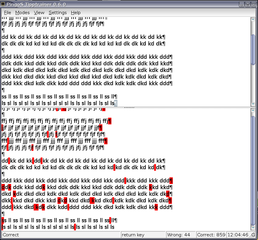 A program to learn touch typing