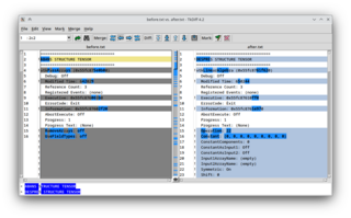 graphical side by side "diff" utility