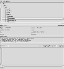 SNMP (Simple Network Management Protocol) MIB browser