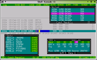 console based ham radio contest logger