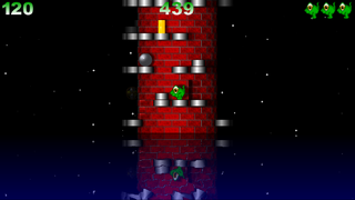 clone of the "Nebulus" game on old 8 and 16 bit machines