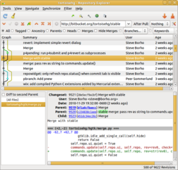 Graphical tool for working with Mercurial