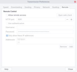 lightweight BitTorrent client (GTK+ interface)