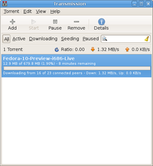 lightweight BitTorrent client (GTK+ interface)