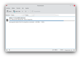 lightweight BitTorrent client (Qt interface)