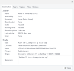 lightweight BitTorrent client