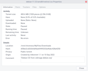 lightweight BitTorrent client