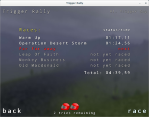 3D rally car racing game