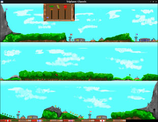 side-scrolling dogfighting game