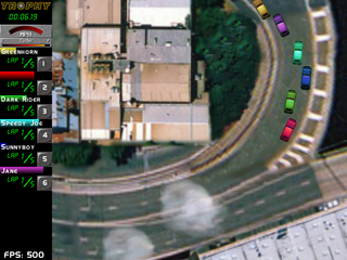 2D car racing action game