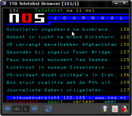 (Dutch) teletekst browser for the desktop